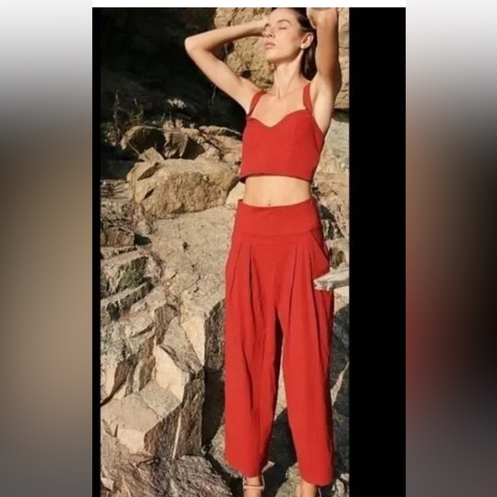 Free People Larissa Wide Leg Pants- Size 2
